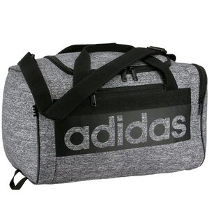 Adidas Black and Gray Duffel Bag